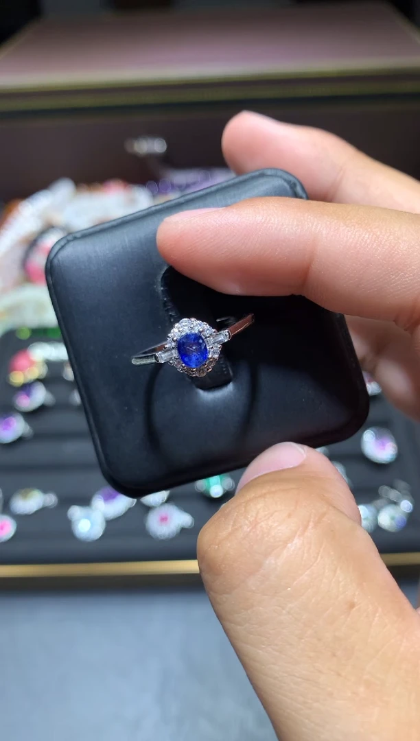 蓝宝石戒指未镶嵌G07【多样性发其一】