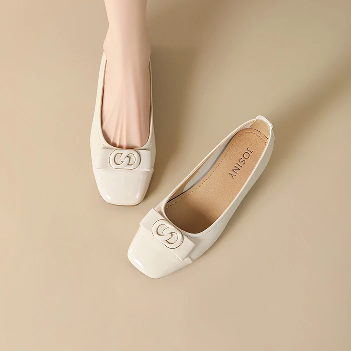 低跟浅口玛丽珍女鞋2025夏季新款外穿休闲百搭通勤软底单鞋
