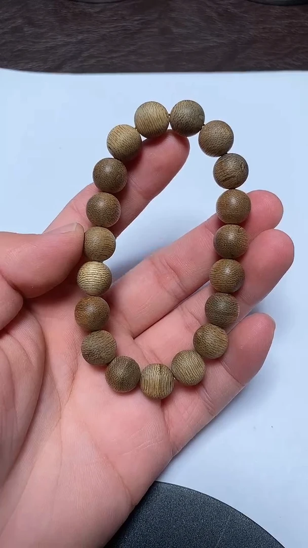 沉香手串悠*tc08028沉香天然野金星菩萨棋单圈