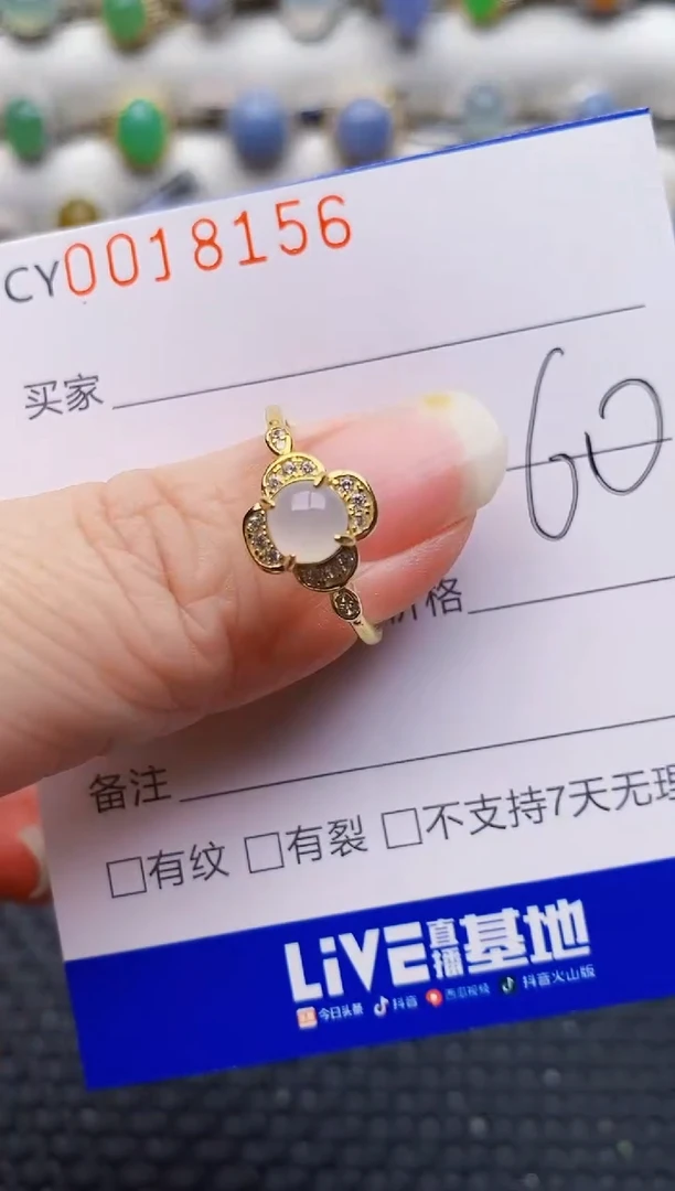 颈饰银S925镶嵌翡翠8156