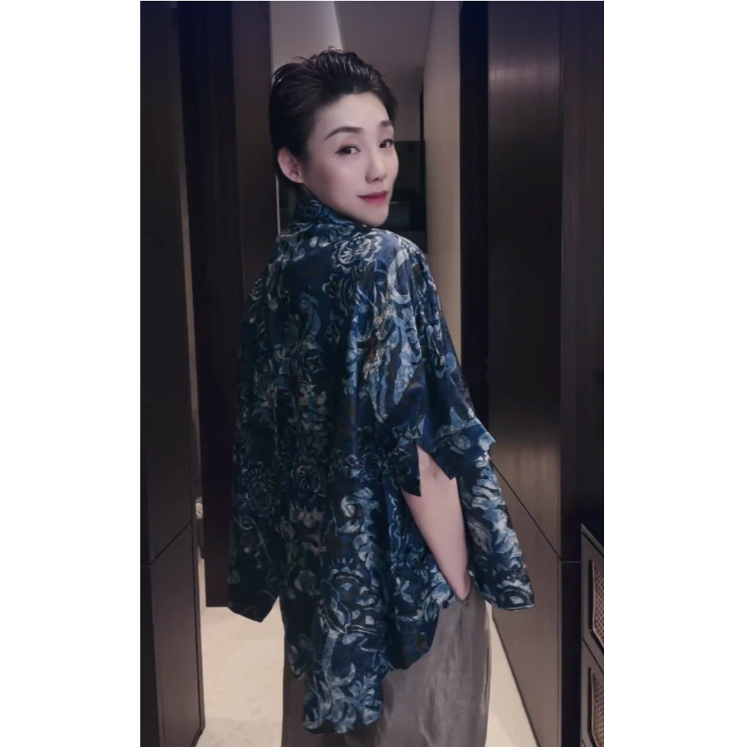 28姆米 新中式印花 外套 WT1054