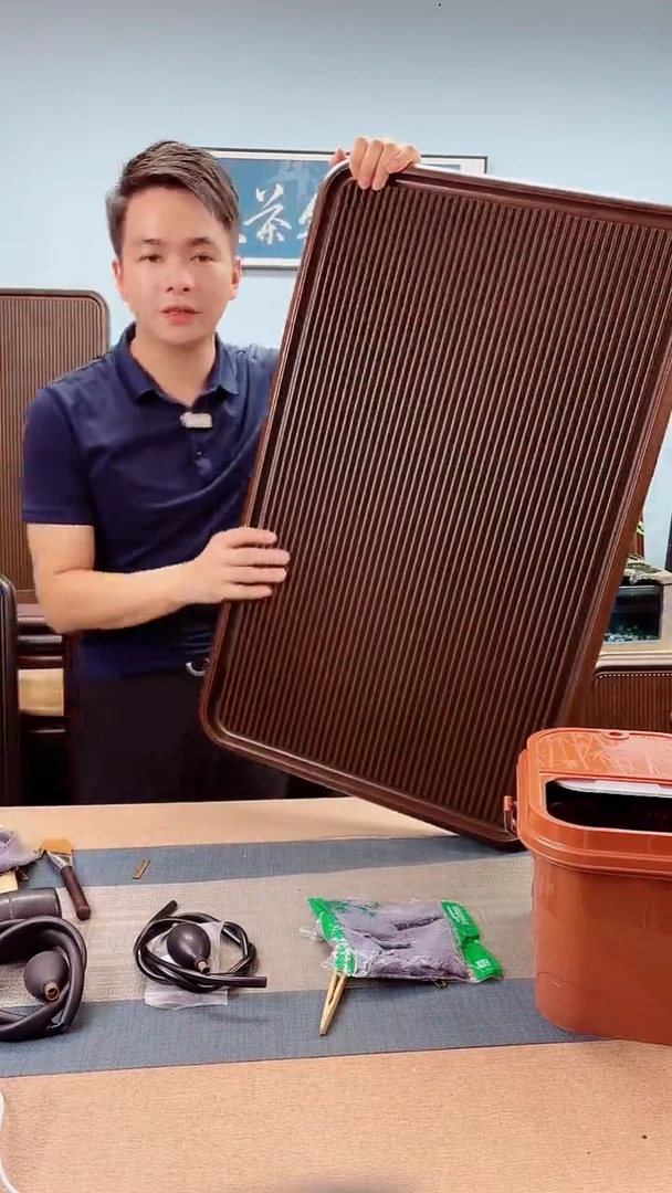 80*50*50千川棕黄色款式茶盘