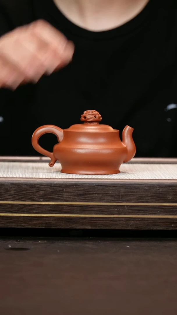 茶壶紫砂小煤窑朱泥  扭转乾坤壶