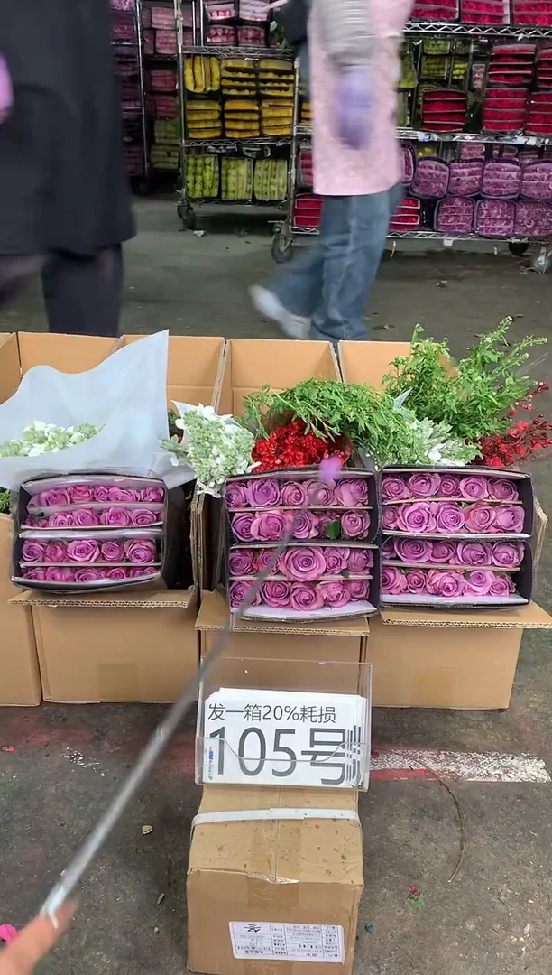 105号♥中通含20%耗损发一箱鲜花