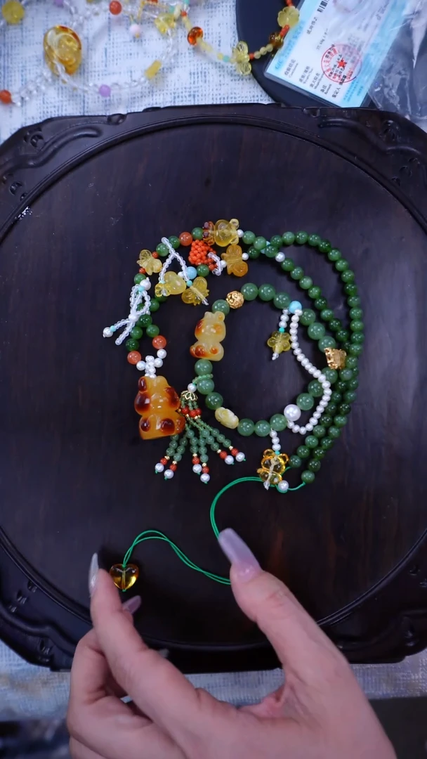 手链琥珀未镶嵌多样性发货其一