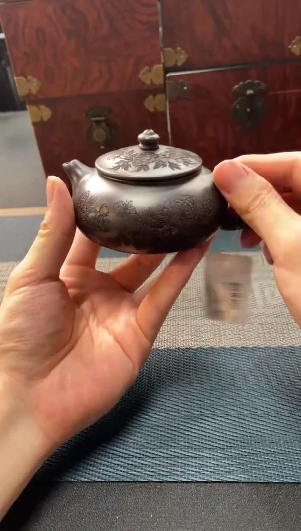 茶壶紫砂120 宜兴原矿紫砂