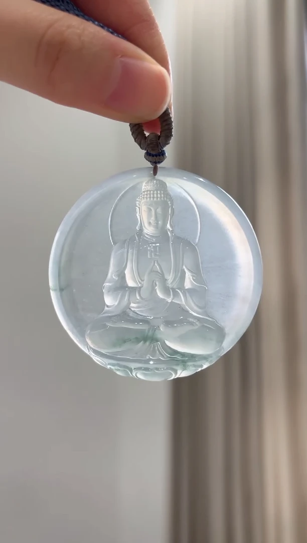 吊坠(不含链)未镶嵌翡翠大日如来吊坠多人不退不换