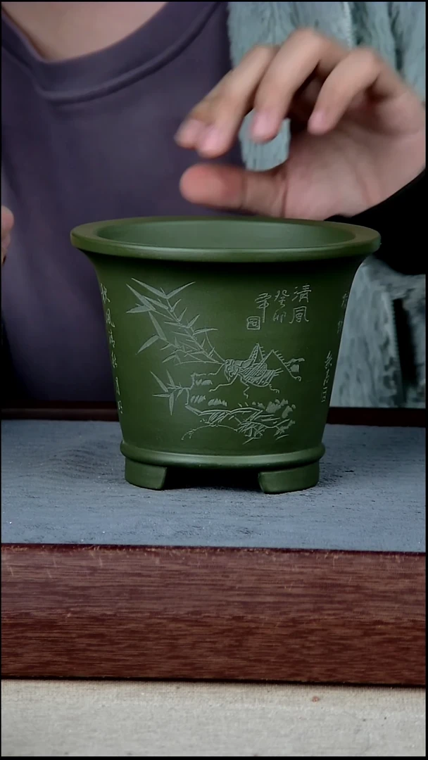 紫砂花盆11.5*10内径紫砂花盆