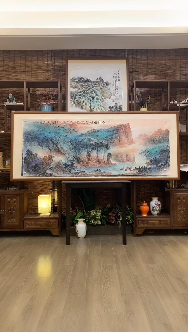 国画国画纯手绘纯实木205*85cm