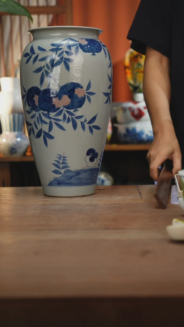 瓷片【简家甄选】景德镇设计师釉下手绘陶瓷餐具
