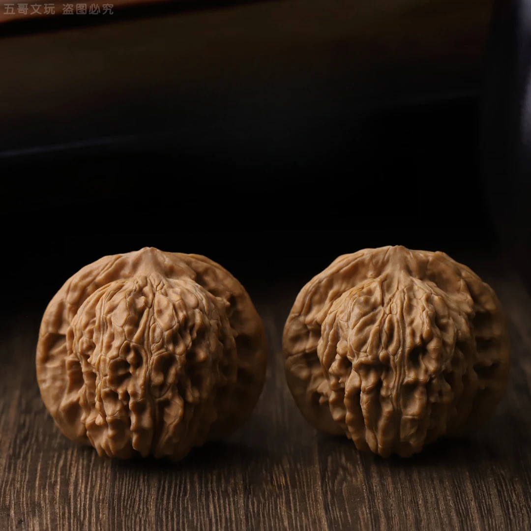 S1009【汉高楼】四座楼文玩核桃男女士盘玩把玩麻核桃手把件