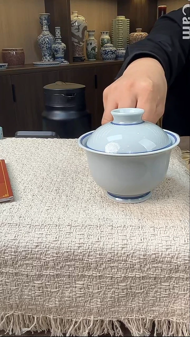 瓷片景德镇毛仔柴窑杯