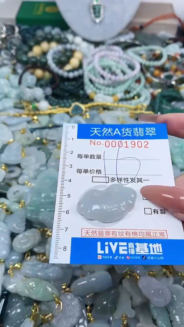 颈饰未镶嵌翡翠净货挂件-1902