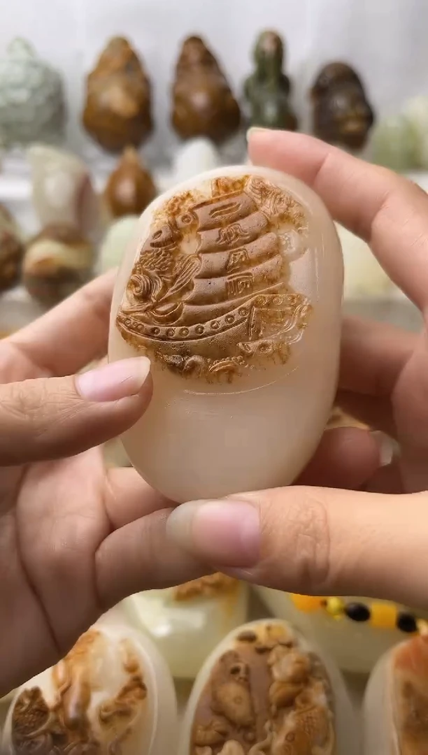 石材方解石棉纹正常不退换一帆风顺微瑕