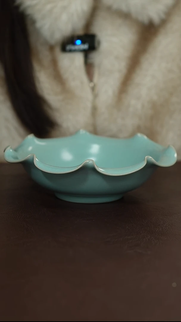 摆件陶原矿原釉汝宋汝瓷