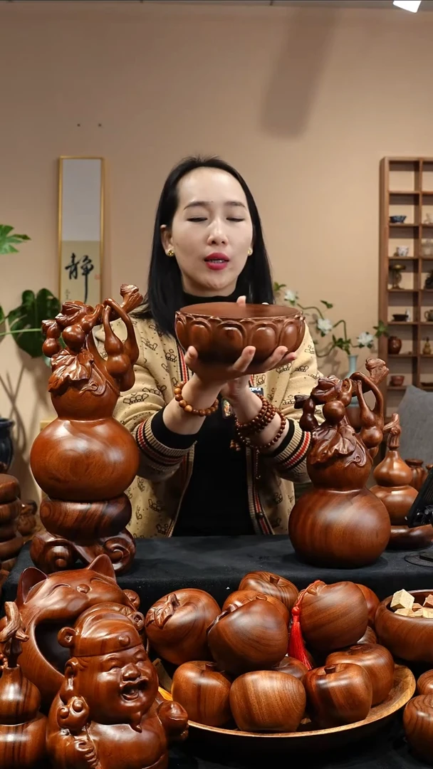 木质MB069-1莲花底座