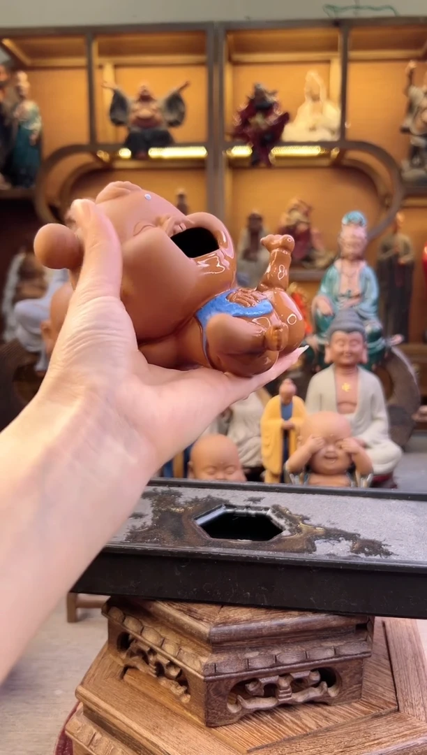 紫砂茶宠器闵茶宠摆件