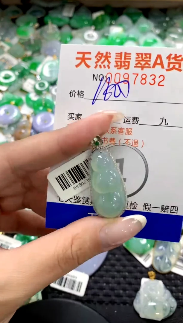 翡翠18K金镶嵌颈饰1111111111111111