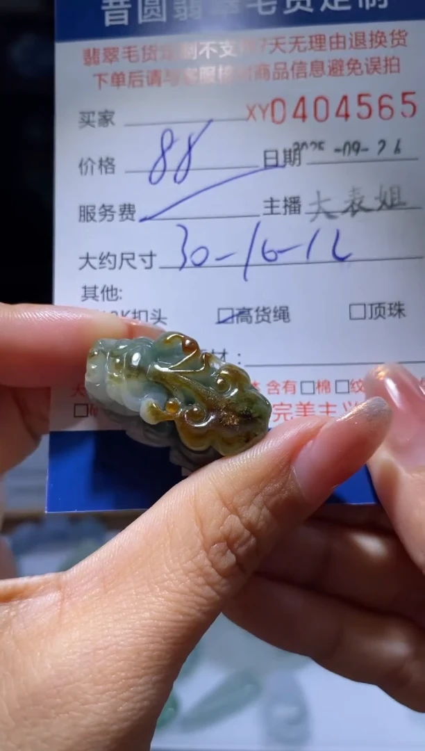 颈饰未镶嵌翡翠翡翠404565