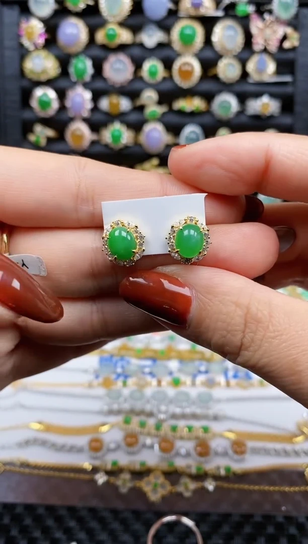 银S925镶嵌戒指翡翠招****我22