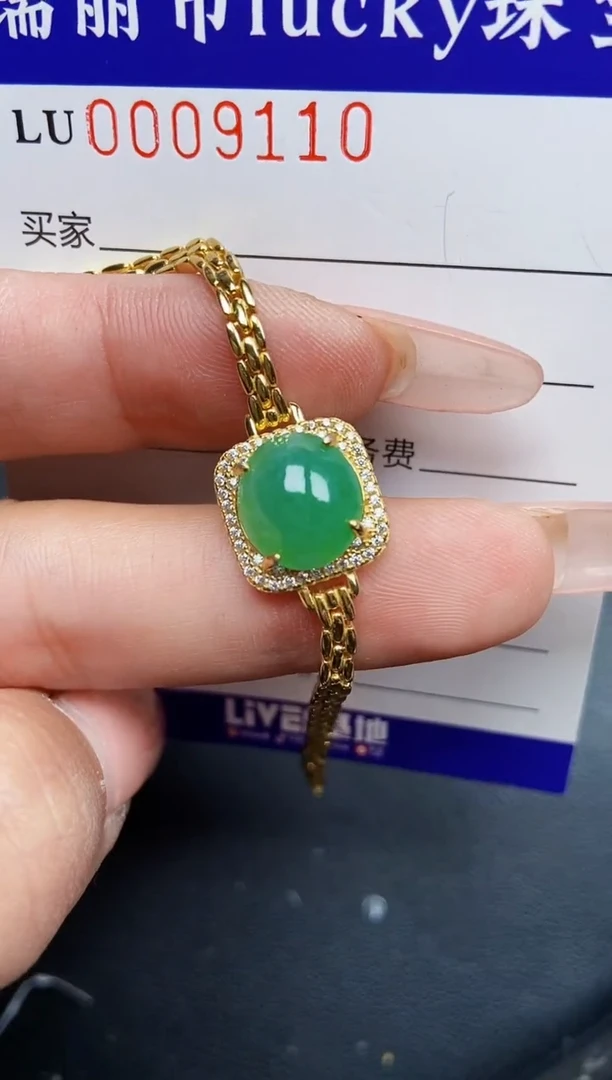 【闪购商品】翡翠颈饰银S925镶嵌9110