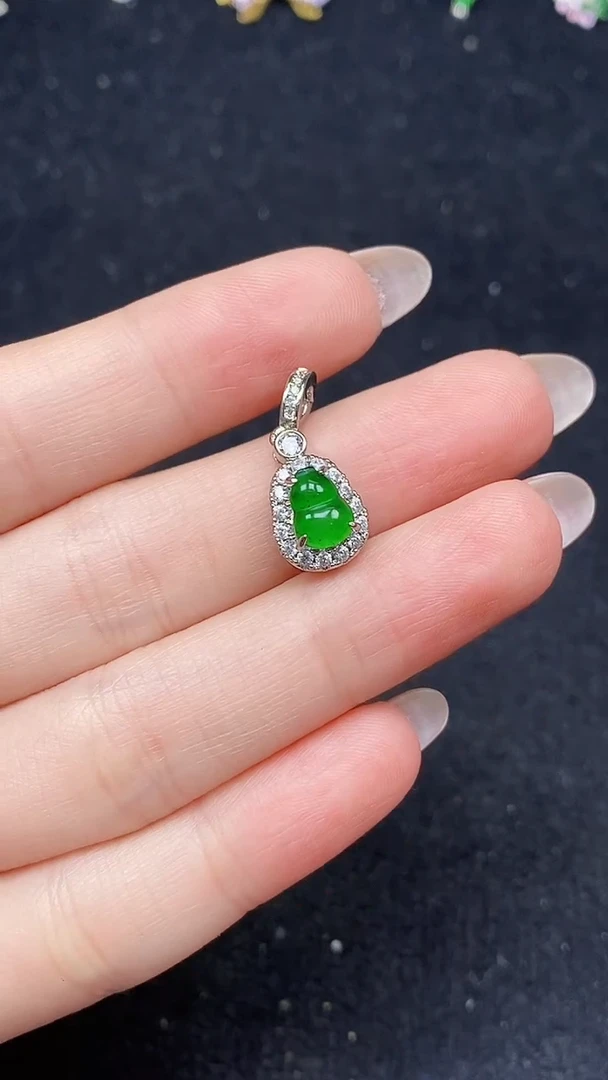 颈饰未镶嵌翡翠天然A货翡翠，保A保真