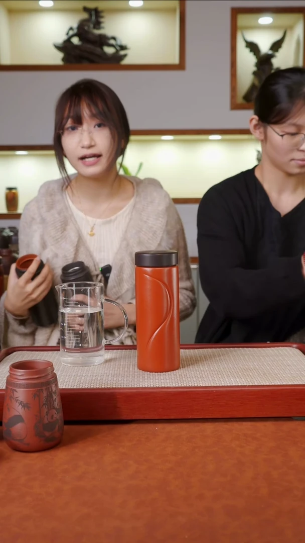 茶杯紫砂朱泥太极杯