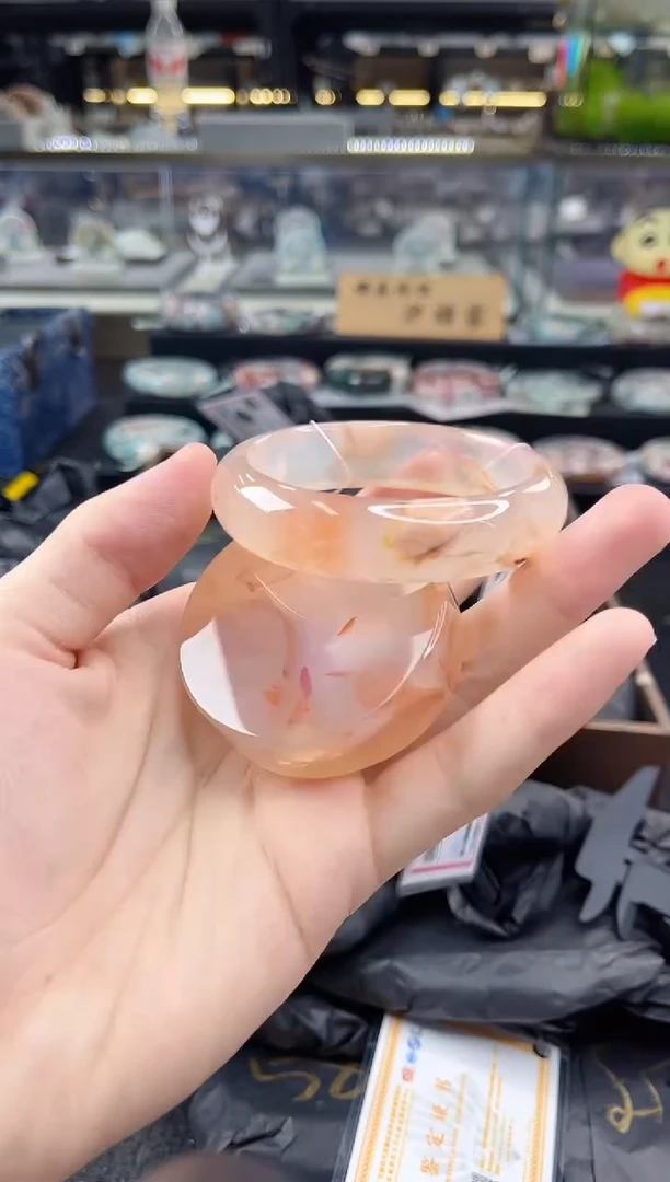 未镶嵌手镯石英质玉圈口（赠品镯心）