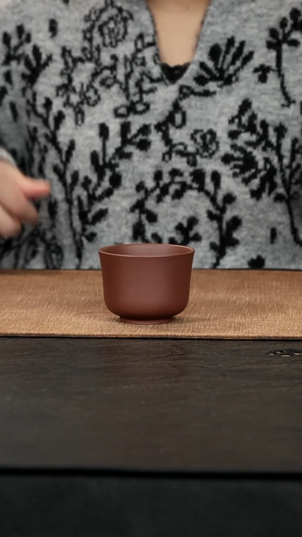 茶壶紫砂紫泥茗香杯100cc