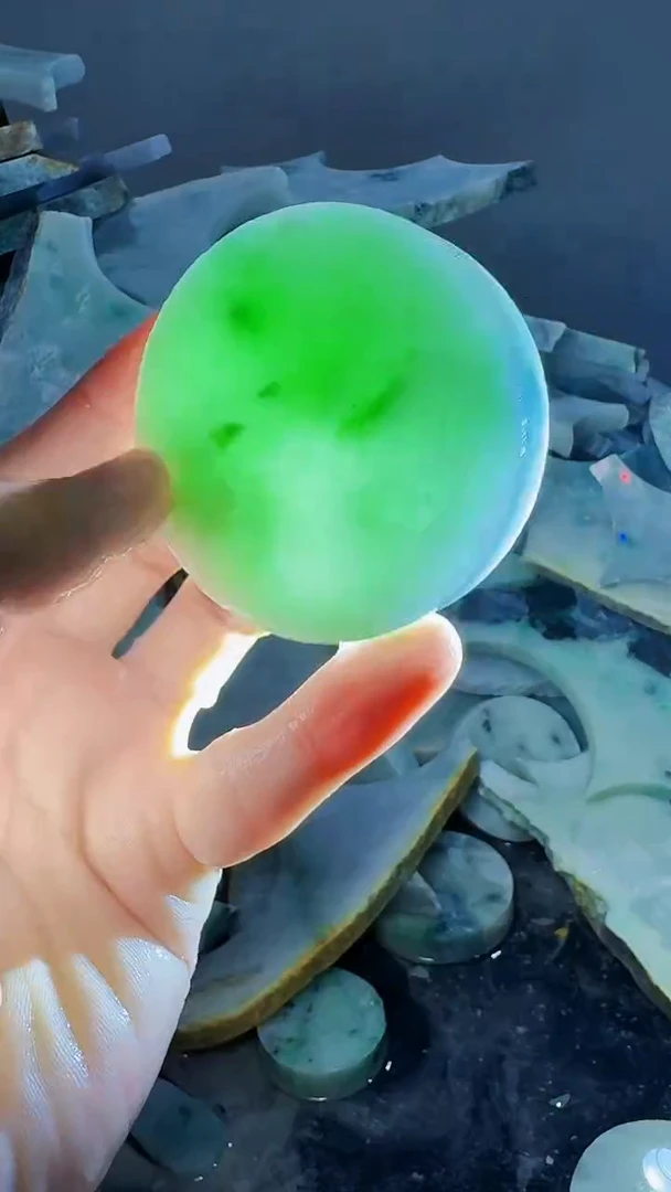 裸石翡翠缅甸翡翠A货文3933