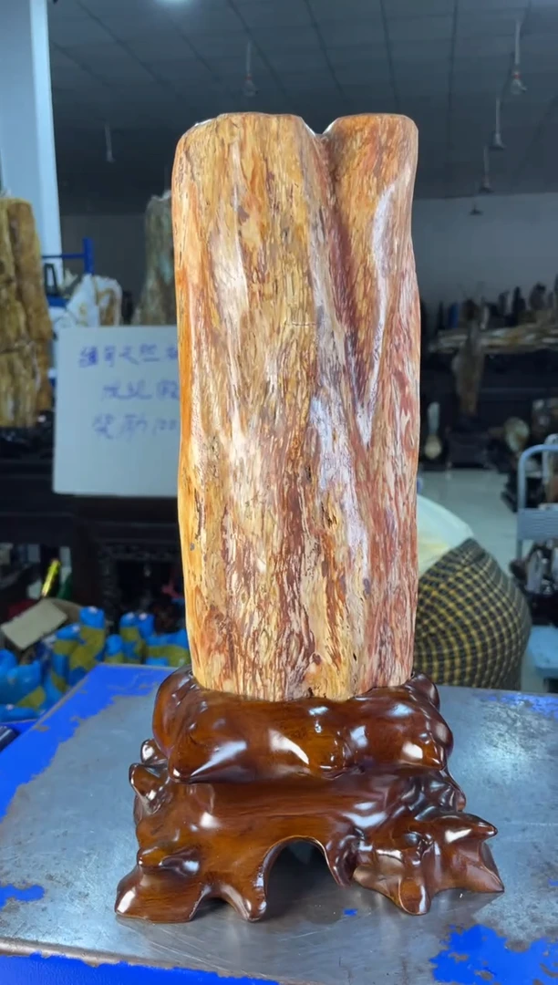 未镶嵌摆件硅化玉43