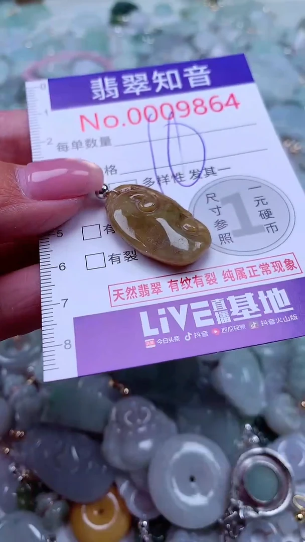 吊坠(不含链)未镶嵌翡翠9864