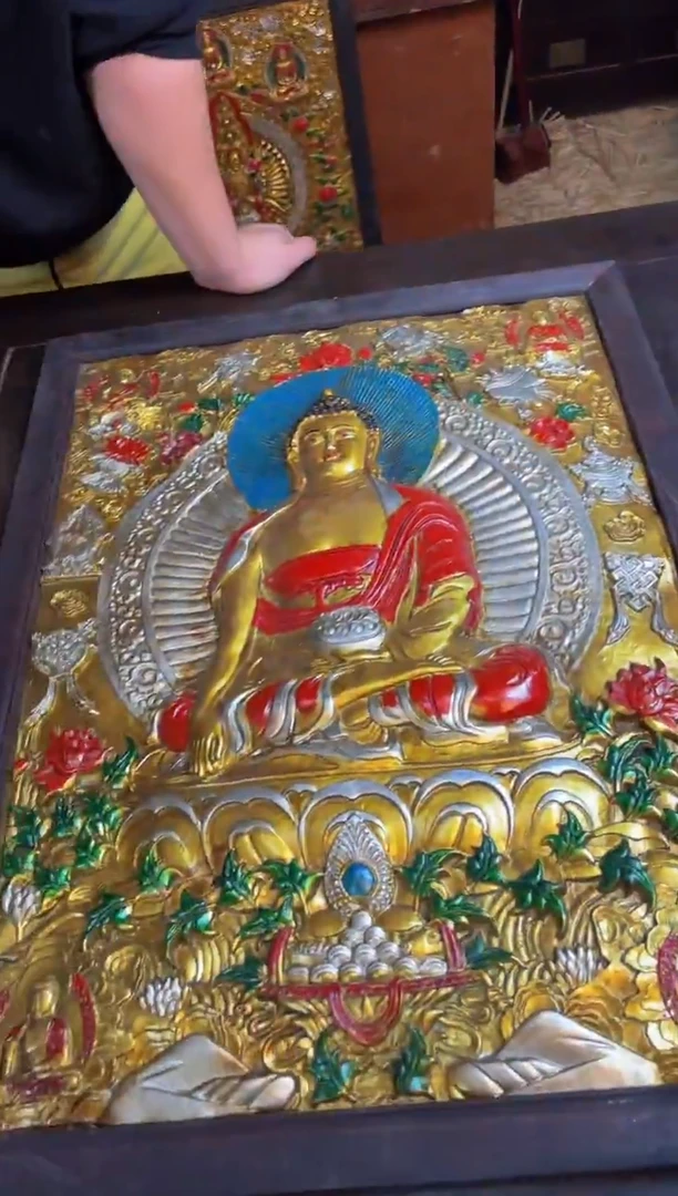 装裱画精品手绘唐卡链接--A