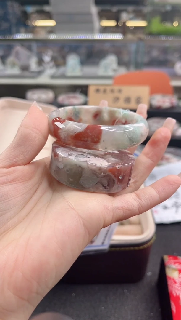 未镶嵌手镯石英质玉56圈口（赠品镯心）518