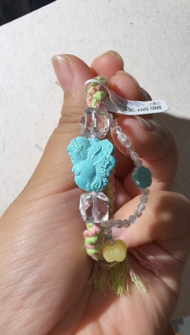 未镶嵌绿松石手链绿松石花仙子手链