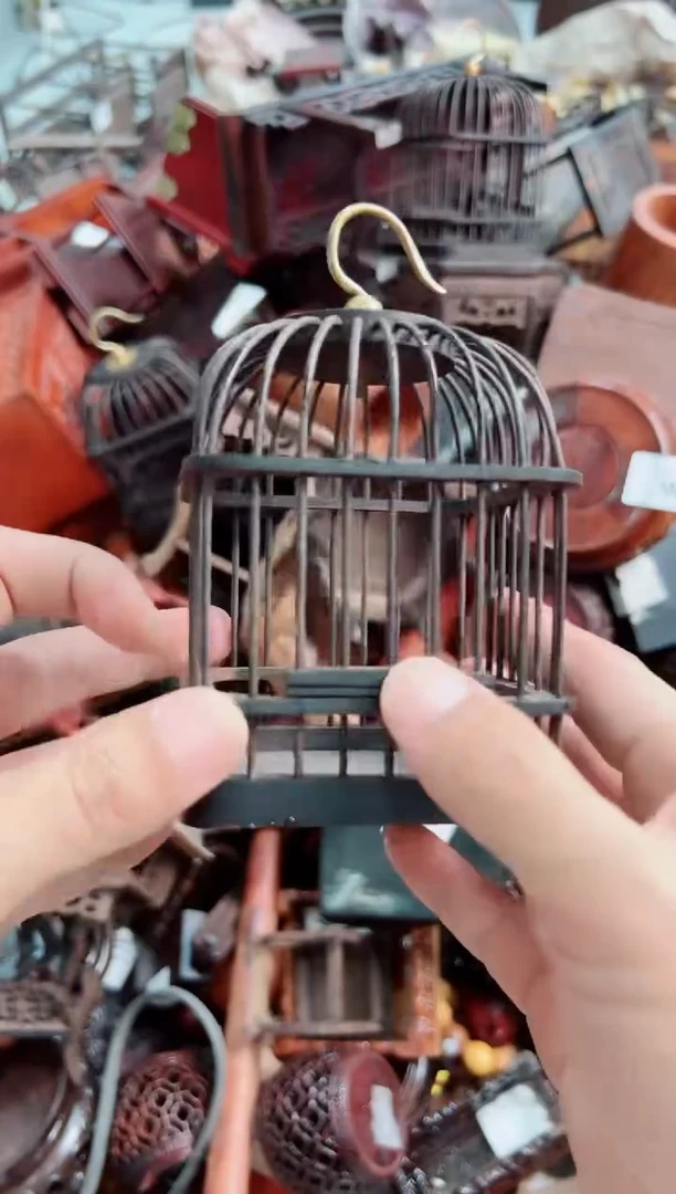 木10蝈蝈笼底座花架摆件处理