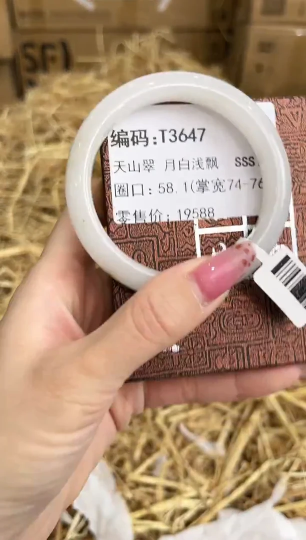 未镶嵌手镯石英质玉T3647