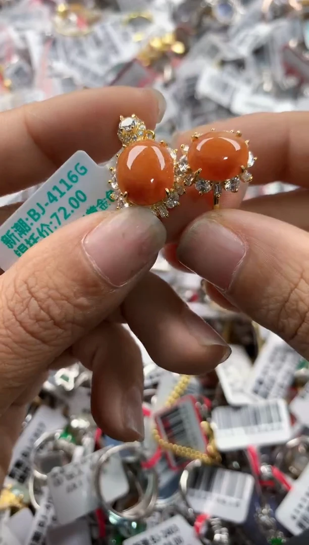 银S925镶嵌戒指翡翠13      9