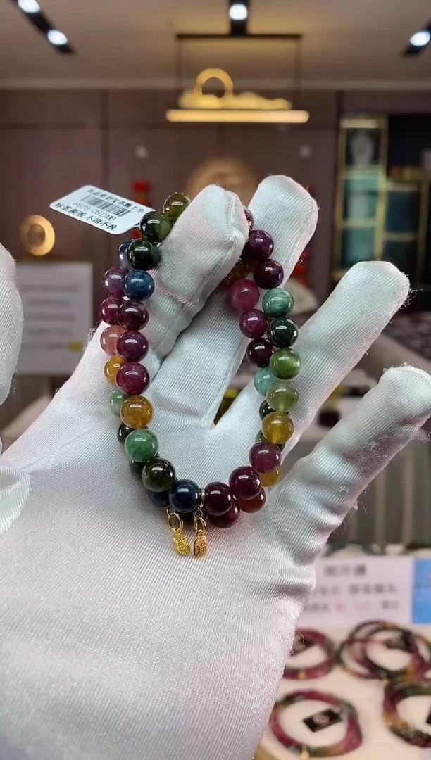 【闪购商品】碧玺单圈手串8mm+未镶嵌（多样性发一条）xion