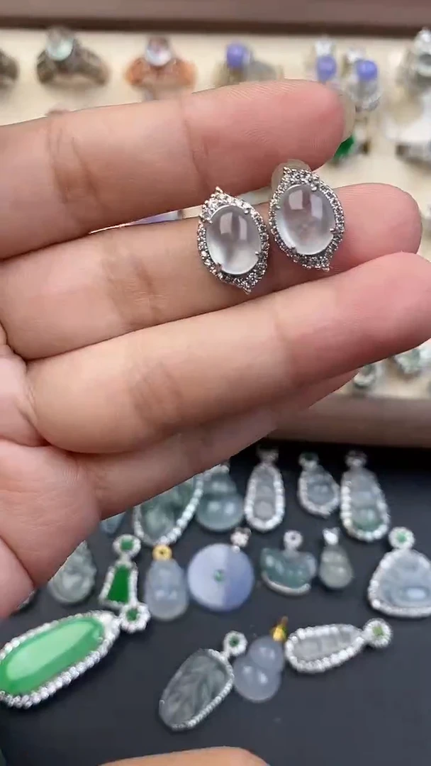 银S925镶嵌定制翡翠48658658