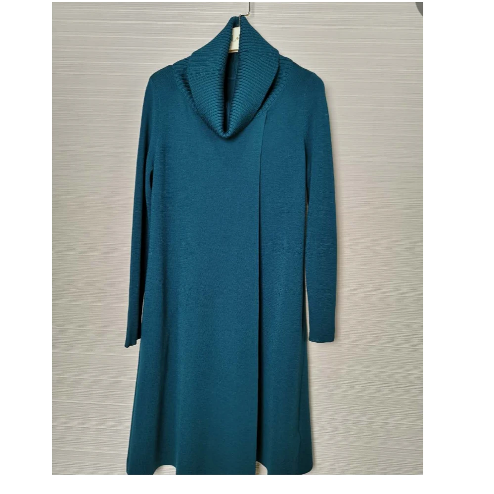 L·W/画而诗黑色轻奢打底气质长袖针织时尚百搭女装连衣裙LAG95203