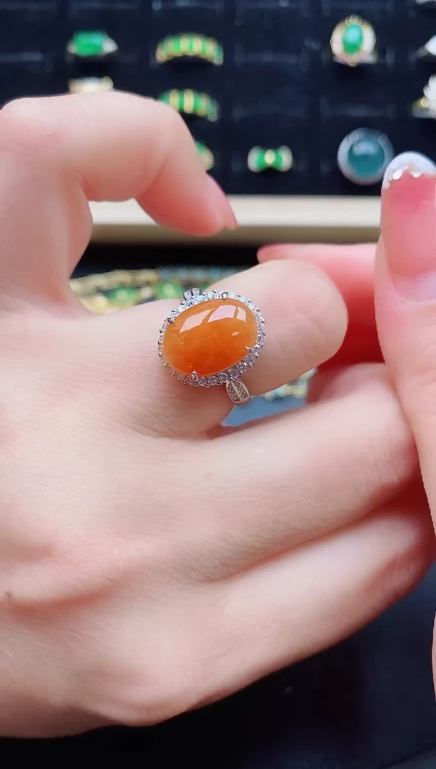 【闪购商品】翡翠戒指银S925镶嵌1212