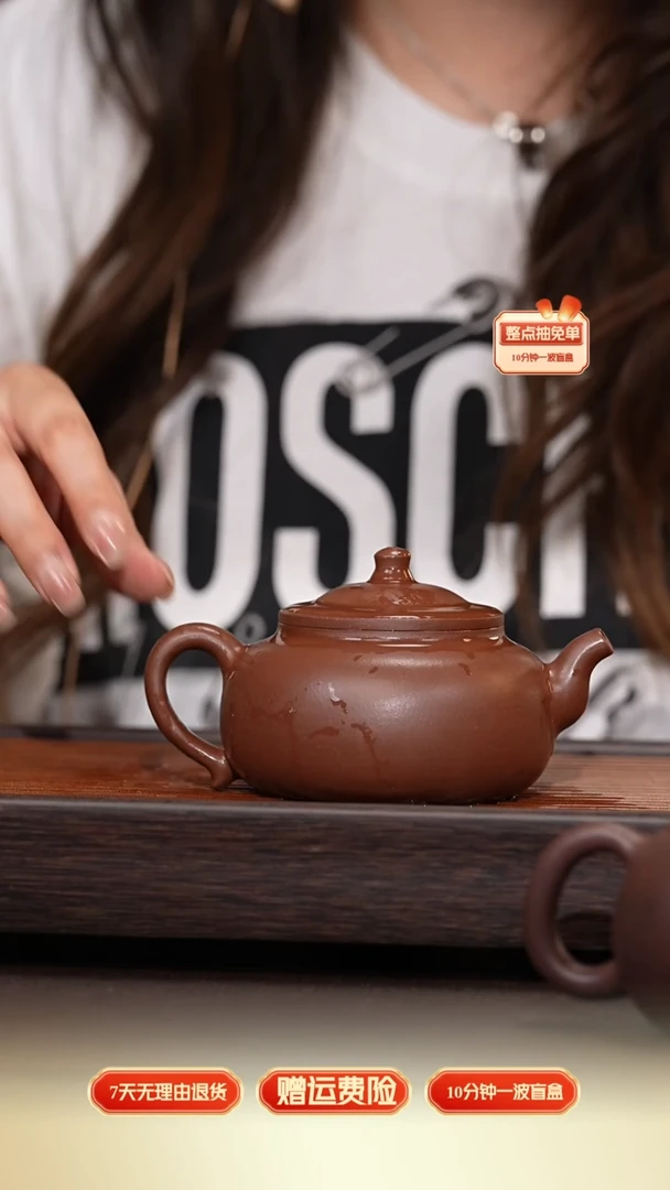 茶壶紫砂原矿紫砂圆韵壶 240cc