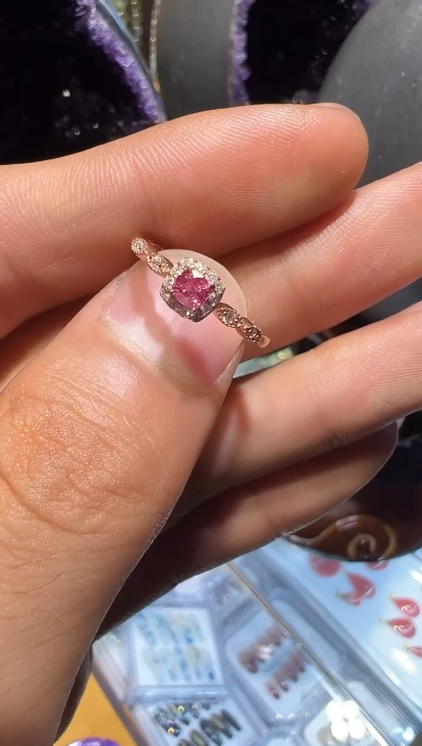 银S925镶嵌戒指尖晶石14066多样性发其一