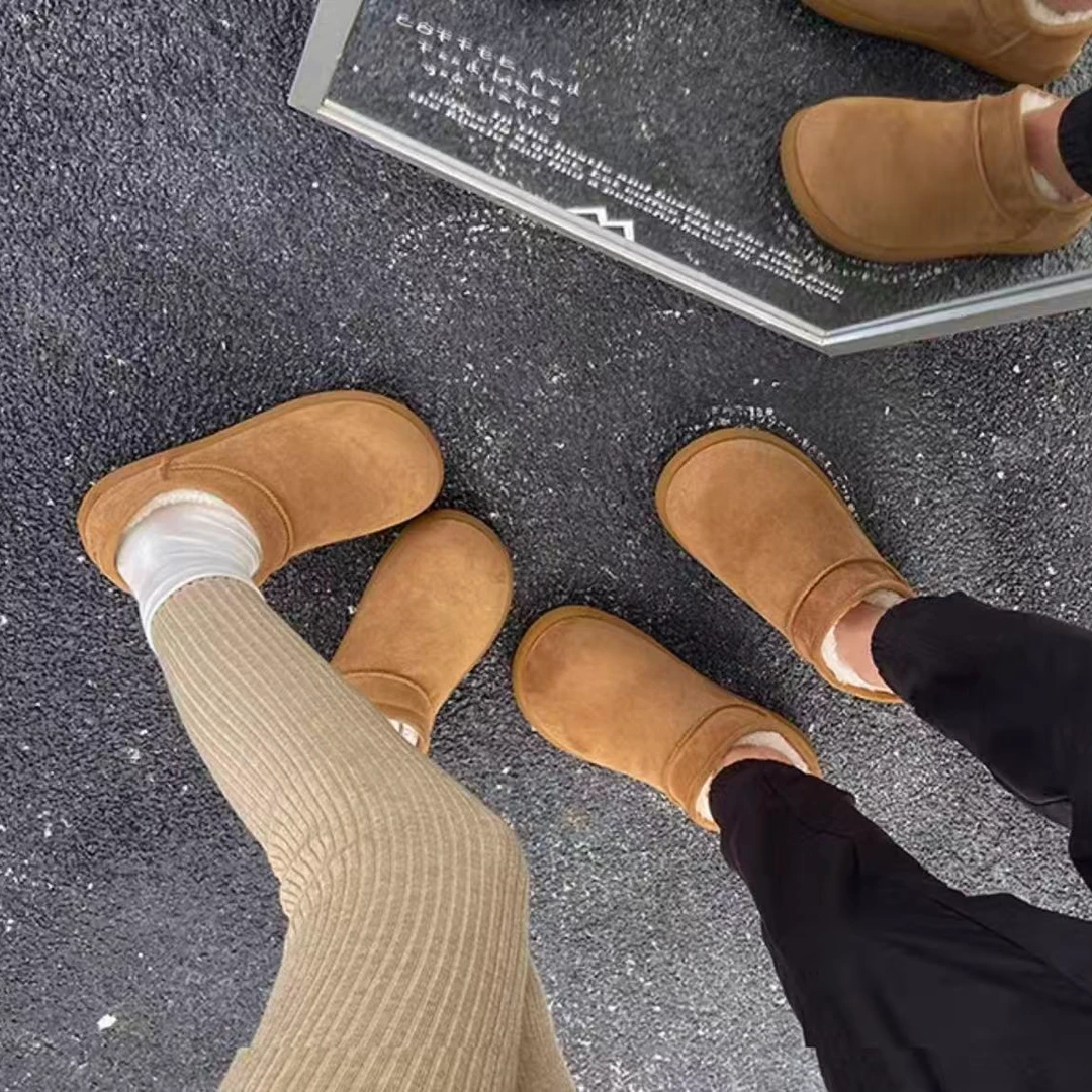 （无鞋盒链接介意勿拍）“底帮”小土豆子一脚蹬情侣款棉鞋02E【FF1】