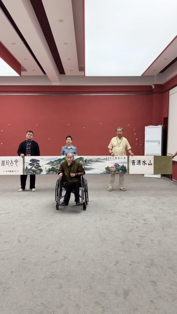 书法5位老师合作长卷