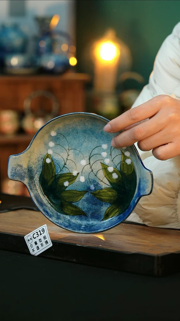 【闪购商品】杯手绘心瓷陶瓷浮力微瑕