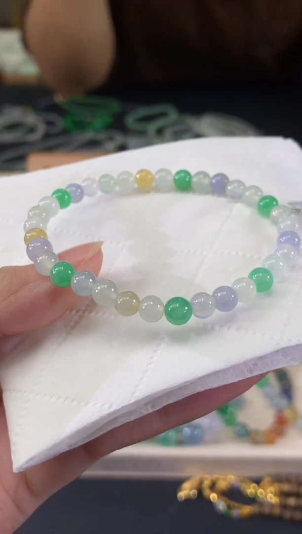 未镶嵌手串翡翠A759|1380