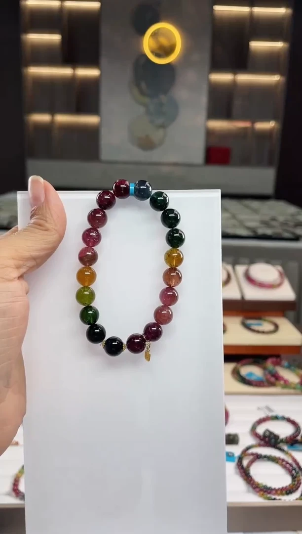 单圈手串未镶嵌碧玺（多样性发一条）Q