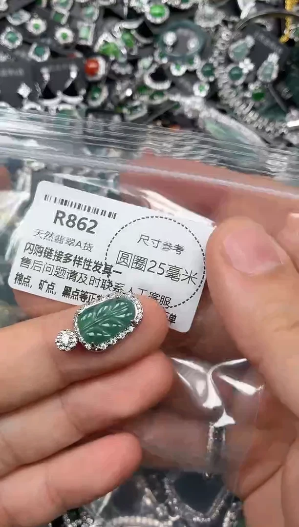 翡翠未镶嵌颈饰R862吊坠